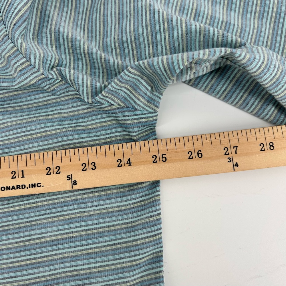 Penguin Munsingwear Shirt Mens XL Blue Stripe Button Down Quiet Luxury Coastal - Picture 6 of 9